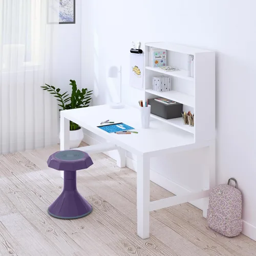 Vista 8 de ECR4Kids ACE Active Core Engagement Taburete Tambaleante, Altura del Asiento de 15 Pulgadas, Asientos Flexibles, Berenjena