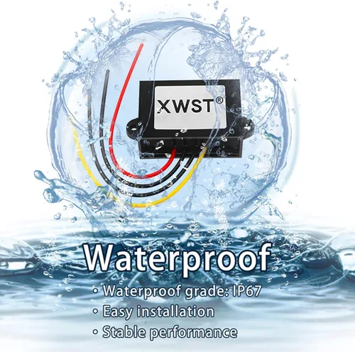 Vista 5 de Regulador de voltaje DC de 12 V a 13.8 V 5 A, 9 V-13 V a 13.8 V, módulo elevador, convertidor de impulso, adaptador de alimentación impermeable