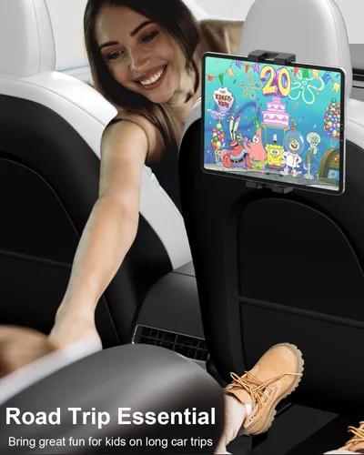 Vista 3 de woleyi Soporte para reposacabezas de tableta Tesla Model Y Model 3 Model S Model X - Soporte para tableta de asiento trasero Tesla 2025 para iPad