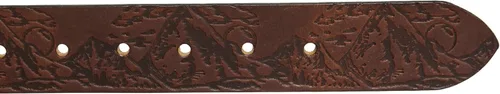Vista 4 de Eddie Bauer Men's Casual Jean Leather Belts in Black, Brown, and Tan, Multiple Sizes