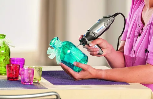 Vista 5 de Dremel 7122 Juego de brocas cilíndricas de diamante de 2 piezas con brocas de 0.094 in para grabar, tallar y cortar