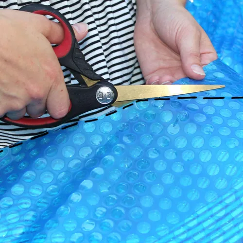 Vista 4 de Spa Depot Thermo-Float - Manta flotante para bañera de hidromasaje de 16 mil, 6 x 6 pies, para spa, calefacción solar aislante resistente