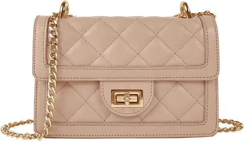 SG SUGU - Bolso cruzado acolchado pequeño, bolso de hombro de diseño moderno, monedero para teléfono para mujer