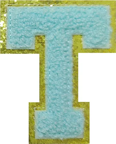 Vista 132 de 4 parches de letras de felpilla negra, parches de letras termo-adhesivas de 2.2", parches de letras de felpilla para ropa (S)