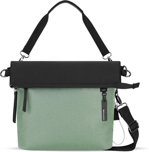 Vista 8 de Sherpani Vale, bolso cruzado antirrobo para mujer Aloe Mist
