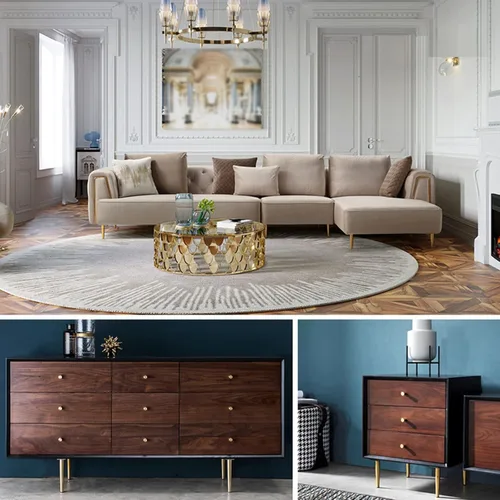 Vista 7 de Patas rectas ajustables de latón puro para muebles, patas de sofá, patas de mesa auxiliar, gabinete de baño, patas de gabinete de TV, 2.4 a 10.8