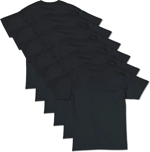 Vista 2 de Hanes Essentials Paquete de camisetas para hombre, camisetas de algodón con cuello redondo, 4o6unidades