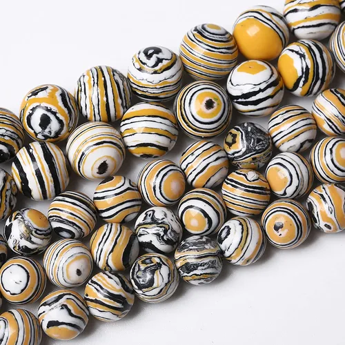 Vista 24 de 36 piezas de cuentas sueltas de espacio de jade de epidoto verde y rojo natural de 10 mm, cuentas redondas para hacer joyas DIY, collares, pulseras