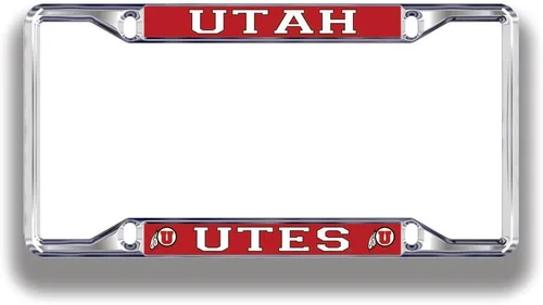 Vista 40 de Marco de matrícula de la NCAA, plateado