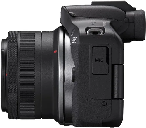 Vista 4 de Canon Kit de cámara sin espejo EOS R50 - Cámara APS-C RF con lente de 0.709-1.772 in, video 4K, AF II de doble píxel y pantalla táctil de ángulo