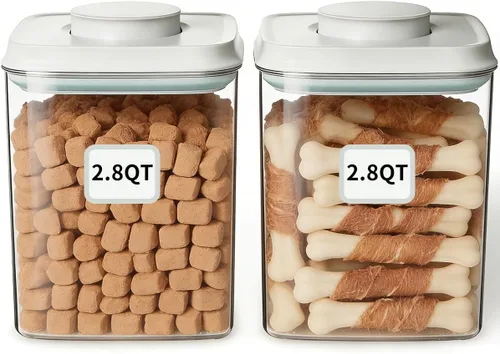 Vista 7 de Ankou Contenedor de almacenamiento de alimentos para perros (2.8 cuartos de galón)