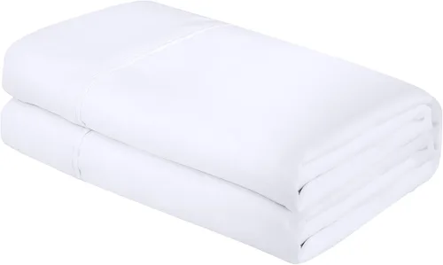 Royale Linens - Sábana encimera tamaño matrimonial, microfibra cepillada 1800, ultrasuave, transpirable, resistente a arrugas y manchas, la sábana