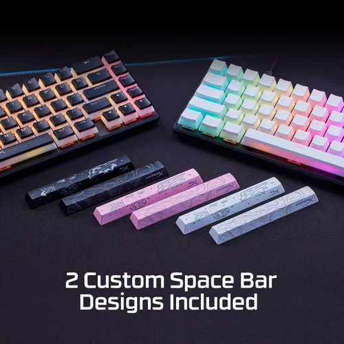 Vista 8 de HyperX Pudding Keycaps 2 - Juego completo de llaves - PBT - 112 teclas - Negro