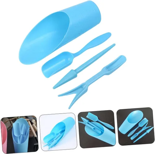 Vista 3 de COHEALI Succulent Planting Tool Set Blue PP Succulent Hand Tool Kit for Indoor Bonsai Transplanting Gardening Accessories