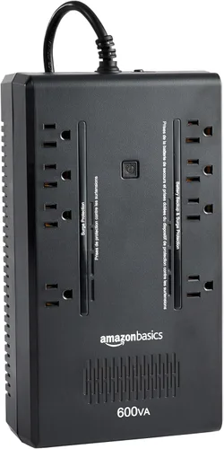 Vista 11 de Yaxa Basics UPS - Protector contra sobretensiones y batería de reserva 400VA/255W, 6 tomacorrientes, fuente de alimentación ininterrumpida