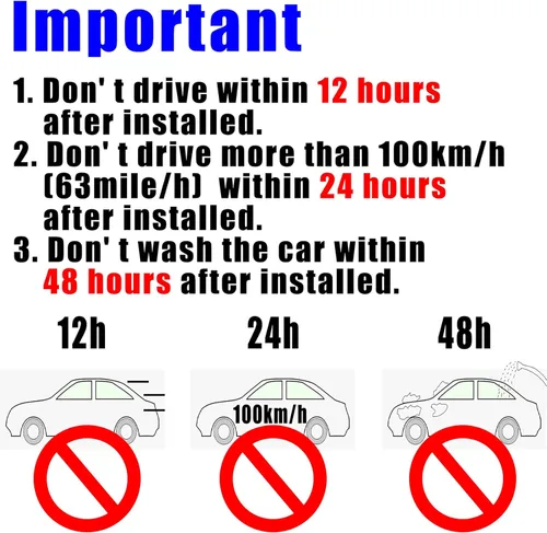 Vista 6 de labwork Deflectores de visera lateral con cinta, protectores de lluvia, protector de lluvia, deflector de repuesto para Toyota Highlander 2001 2002