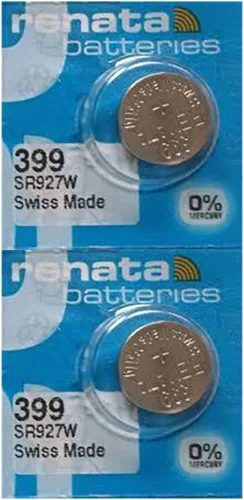 Renata 399 SR927W Baterías – 1.55 V Óxido de Plata 399 Batería de reloj (2 unidades)
