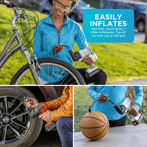 Vista 7 de BLACK+DECKER Accesorio de destornillador de impacto de matriz con accesorio multiherramienta para inflador (BDCMTI y BDCMTHPI)