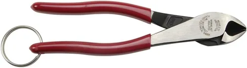 Vista 3 de Klein Tools Alicates D228-8TT, fabricados en EE. UU., Alicates de corte diagonal con diseño de alto apalancamiento y anillo de sujeción, 8 pulgadas