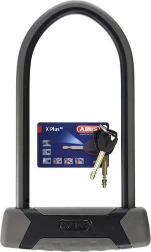 Vista 2 de ABUS U-Lock Granit XPlus 540, candado para bicicleta con cilindro XPlus, alta protección contra robo, ABUS Security Level 15, negro/gris