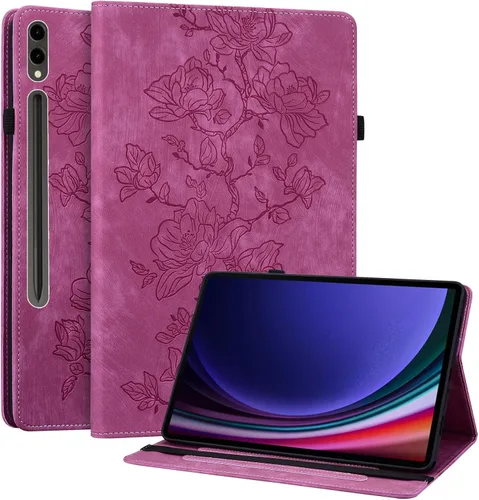 Vista 34 de Funda para Samsung Galaxy Tab S5e 10.5 2019 Modelo SM-T720/T725/T727, funda delgada de piel sintética con soporte multiángulo y soporte