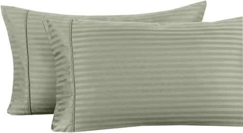 Vista 28 de Royal Tradition Juego de sábanas de 300 hilos, 100% algodón, 4 piezas, tamaño King, con bolsillos profundos, color marfil