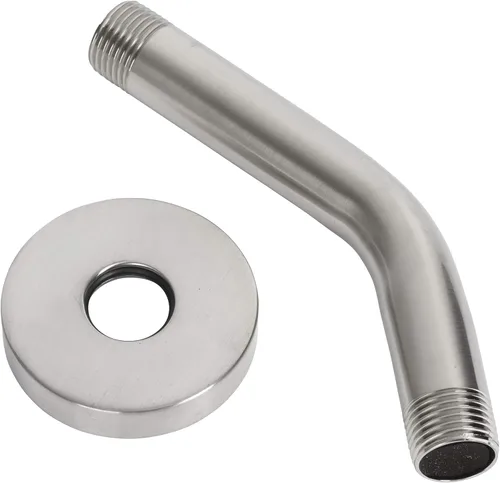 Vista 2 de American Standard 1660241.295 - Brazo de ducha moderno de 5 pulgadas para montaje en pared, níquel cepillado