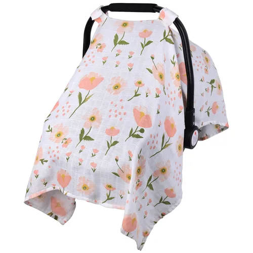 Vista 13 de Metplus Funda de muselina para asiento de coche para bebés, funda transpirable para asiento de coche infantil, funda ligera para portabebés