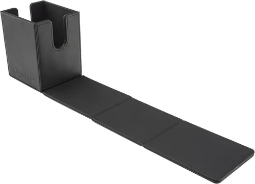 Ultra Pro - Caja de cartas con tapa Vivid Alcove (negro) - Almacena y protege hasta 100 tarjetas coleccionables de tamaño estándar, béisbol, juegos,