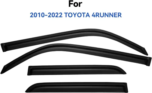 Vista 100 de YQAUTEC - Viseras para ventana, protectores contra la lluvia, compatibles con Subaru WRX 2015-2021, deflectores de viento para ventanas, viseras