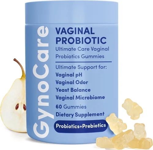 Gomitas de equilibrio de pH de probióticos vaginales para mujeres, prebióticos y probióticos para mujeres, suplemento vaginal femenino para el