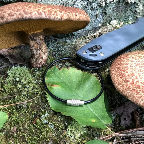 Vista 8 de Llavero grande de alambre de cable para coche, llaveros de bucle resistente, anillos de mosquetón de acero inoxidable