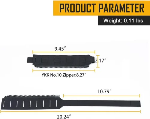 Vista 5 de IDOGEAR SPORTS Kit de Cremallera MOLLE Táctico con Panel Trasero Cremallera Molle con Carga Expandible para Chaleco Táctico CPC JPC AVS