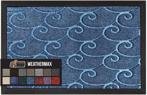Vista 68 de Gorilla Grip - Tapete WeatherMax todo terreno 100% impermeable, caucho natural, resistente a manchas y decoloración, interior y exterior, fácil
