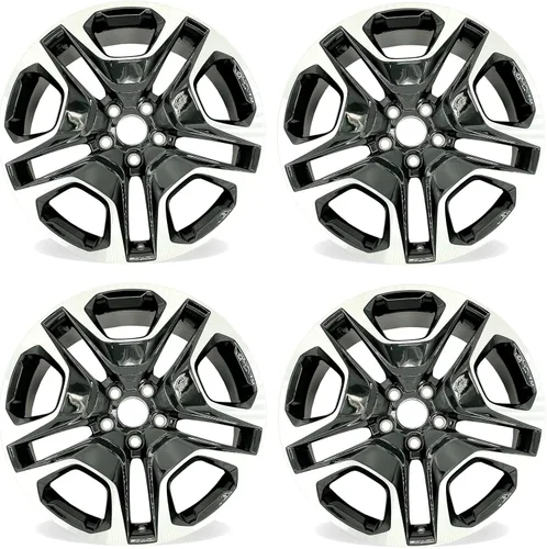 Nuevo juego de llantas de aleación de 19 pulgadas y 19 x 7.5 pulgadas para Toyota RAV4 2019-2024 | Llanta de repuesto de diseño OEM | Acabado negro