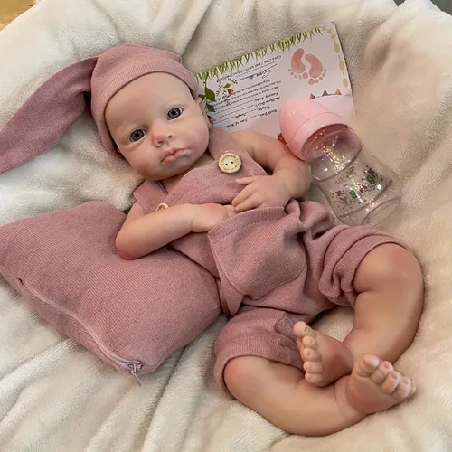 Vista 3 de OtardDolls Muñeca de bebé reborn de 18 pulgadas Muñecas de bebé reborn realistas Muñecas de silicona completas Muñecas de bebé recién nacidas