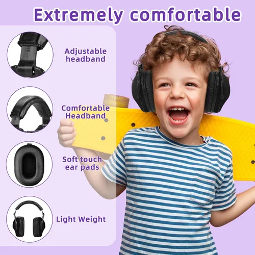 Vista 2 de ZOHAN 030 - Auriculares con cancelación de ruido para niños, protección auditiva para niños con autismo