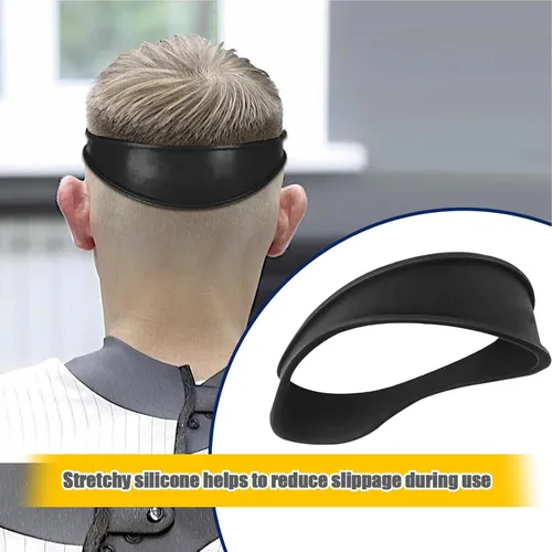 Vista 8 de Plantilla de afeitado de escote, guía de corte de cabello, plantilla de afeitado de cabello con cuello curvado, plantilla de recorte de escote