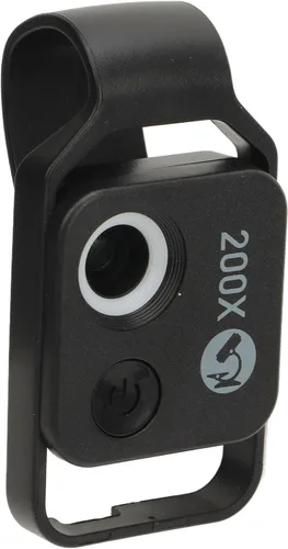 Vista 2 de Mini microscopio del bolsillo del teléfono de 200X HD, cámara portátil del microscopio digital con la lente CPL para el experimento de la enseñanza