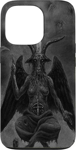 Vista 10 de Funda Satanic Goat Baphomet Occult Pagan Black Magic Goth Lucifer para iPhone 16