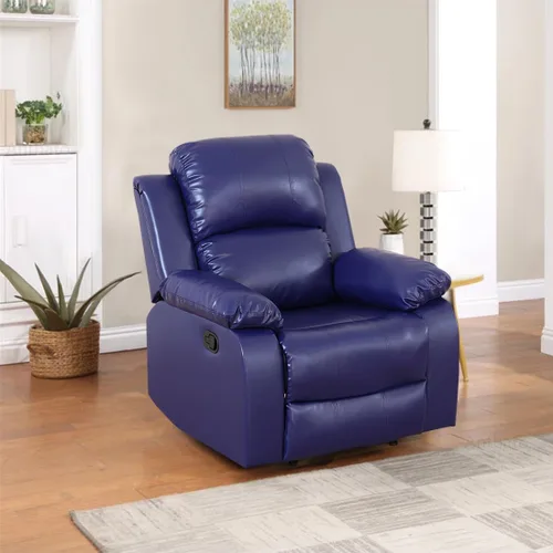 Vista 57 de Juego de sofá reclinable manual de cuero, juego de sofá reclinable negro, juego de muebles de sala de estar, sofá biplaza reclinable