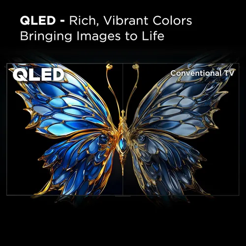 Vista 4 de TCL Smart TV Class Q65 QLED 4K de 55 pulgadas con Fire TV (modelo 55Q651F, 2024), Dolby Vision y Atmos, HDR PRO+, Alexa integrado con control remoto