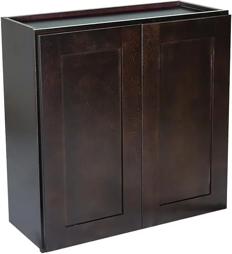 Vista 16 de Brookings Shaker - Armario de cocina de pared sin ensamblar W2436, 24 W x 12 D x 36 H, pintado blanco con Sherwin Williams®, madera maciza - Design