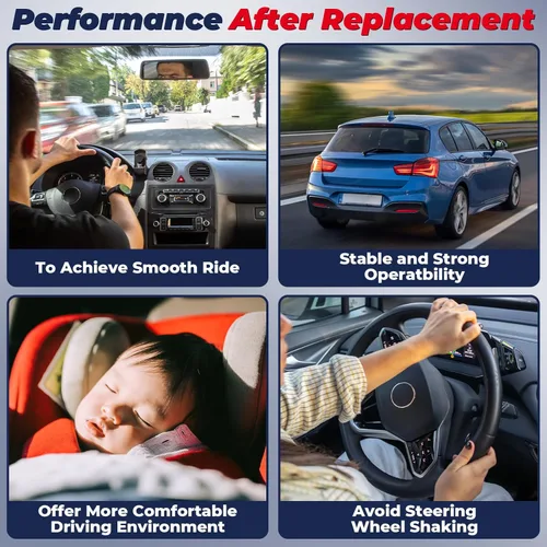 Vista 7 de MOSTPLUS Brazos de control superiores inferiores de suspensión delantera compatibles con Chevy Silverado GMC Sierra 1500 Yukon Cadillac Escalade