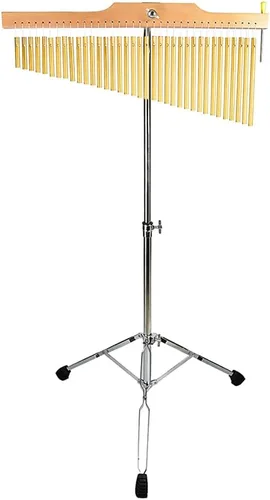 Vista 9 de ENNBOM Campanillas de barra con soporte ajustable para 25 notas 36 notas, campanillas de viento de una hilera, instrumento de percusión musical