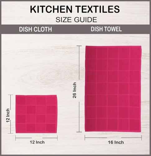 Vista 7 de AMOUR INFINI Juego de 8 paños de cocina para lavar platos, altamente absorbentes, súper suaves, trapos reutilizables de secado rápido para limpiar