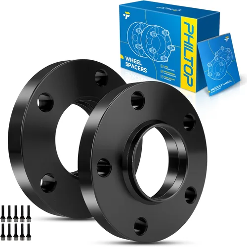 Vista 128 de PHILTOP 4x100 1.25" Espaciadores de rueda para Yaris, 2 piezas de espaciadores de rueda centrados en buje con 54.1mm de diámetro interior del buje