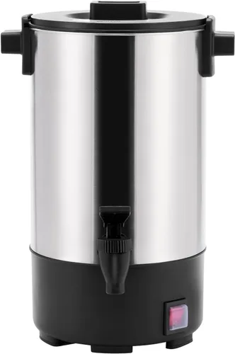 Vista 14 de SYBO Cafetera de percolado de acero inoxidable de grado comercial Urna de agua caliente para catering, 30 tazas, 4.5L, gris