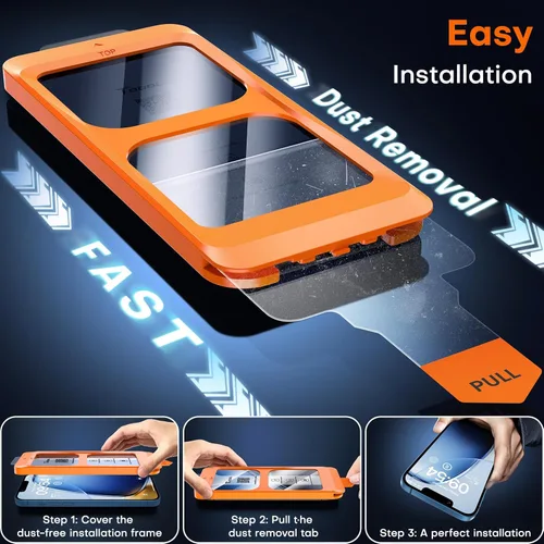 Vista 84 de TOCOL Protector de pantalla de privacidad para 15 Pro Max, 6.7 pulgadas, dureza 9H, grado militar, inastillable, vidrio templado HD, cobertura