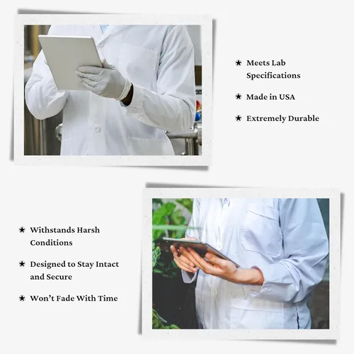 Vista 6 de ButtonMode Botones de bata de laboratorio (se adapta a AllHeart, Dickies, higos, manos curativas, Landau Labcoats) con 4 agujeros, juego de 22